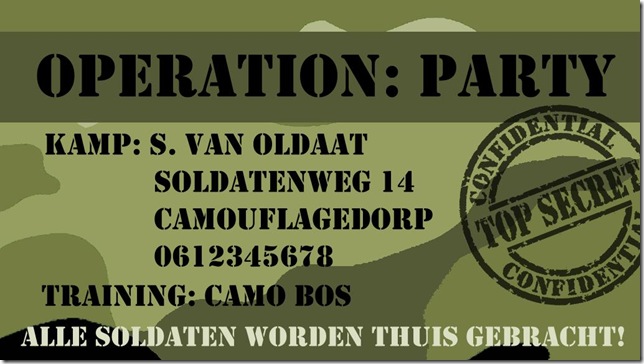 visitekaartje camo