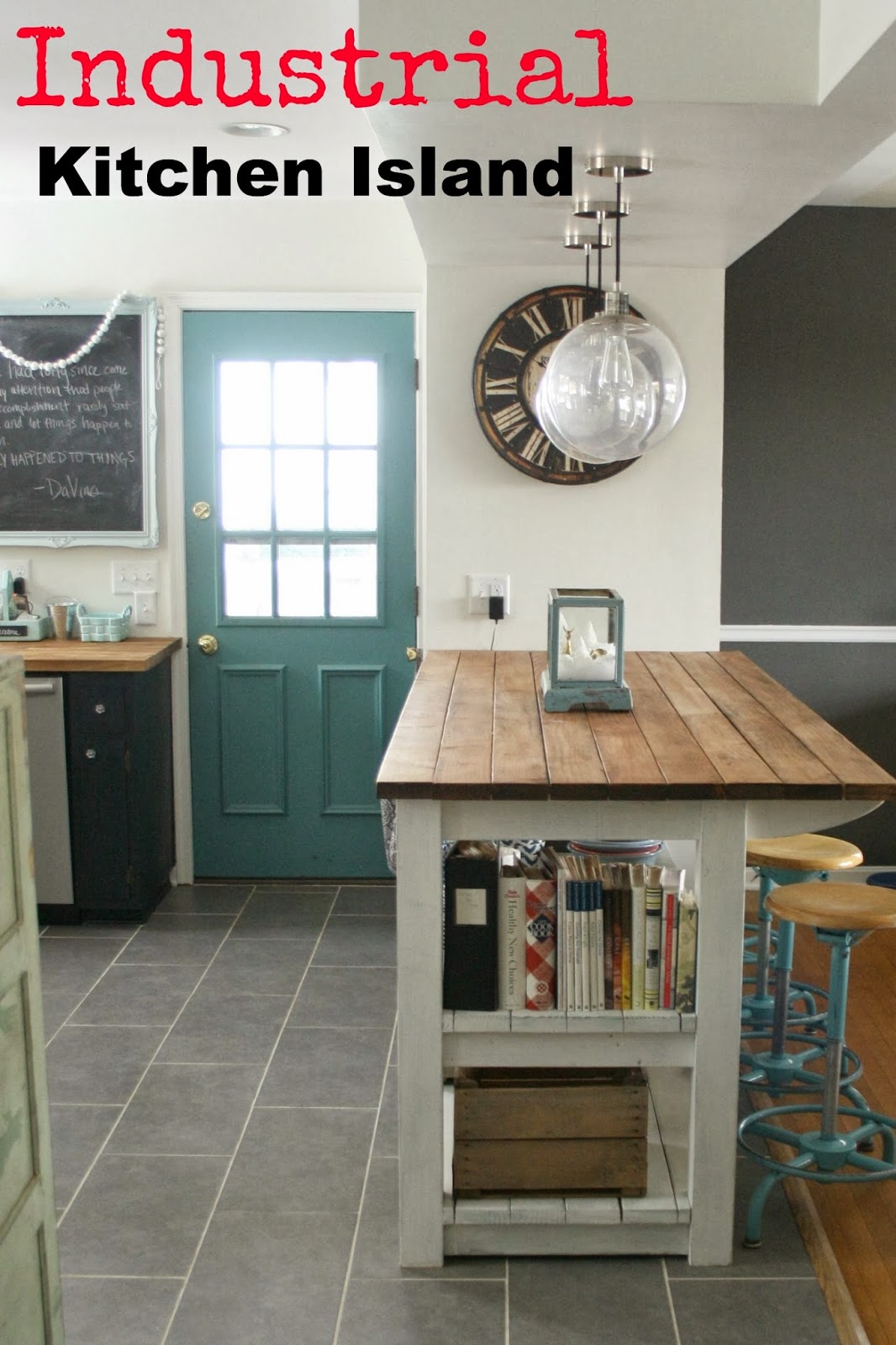 Industrial Look Kitchen Island Cassie Bustamante