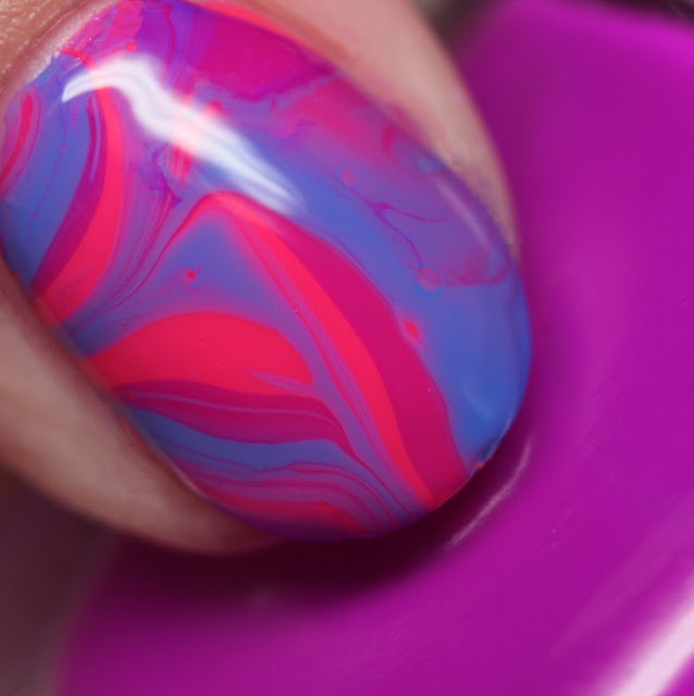 Julie G Nails Spring 2017 Pack 3 water marble