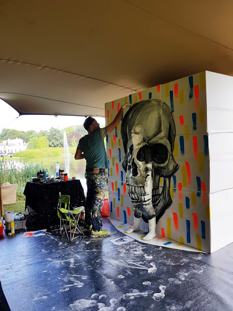 Flesh and Acrylic - Skull - Ben Heine Art - Live Art Festival - ABN Amro - Paleis Soestdijk