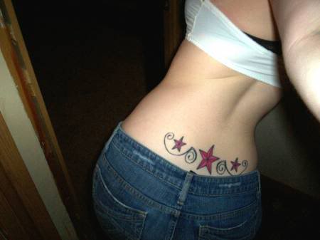 tattoos for girls on lower back stars. If lower back star tattoos is what you after girls deff get this one as it's 