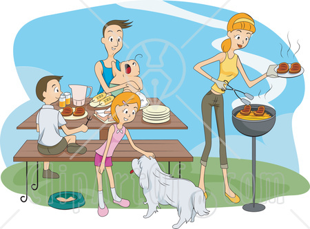 clipart family pictures. picnic Family+bq+clipart