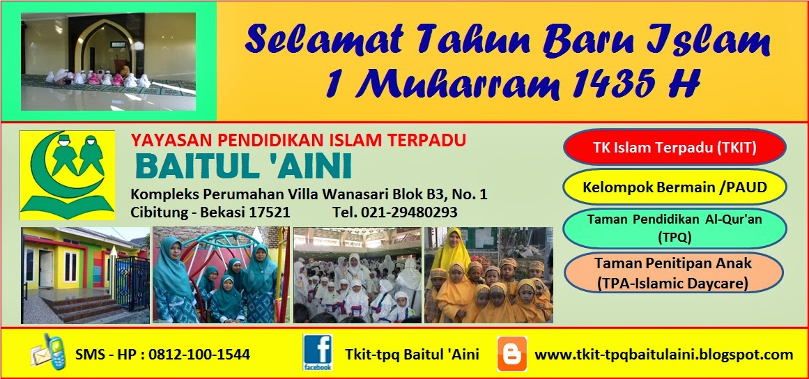 TKIT-TPQ BAITUL 'AINI: Selamat Tahun Baru Islam 1435 H