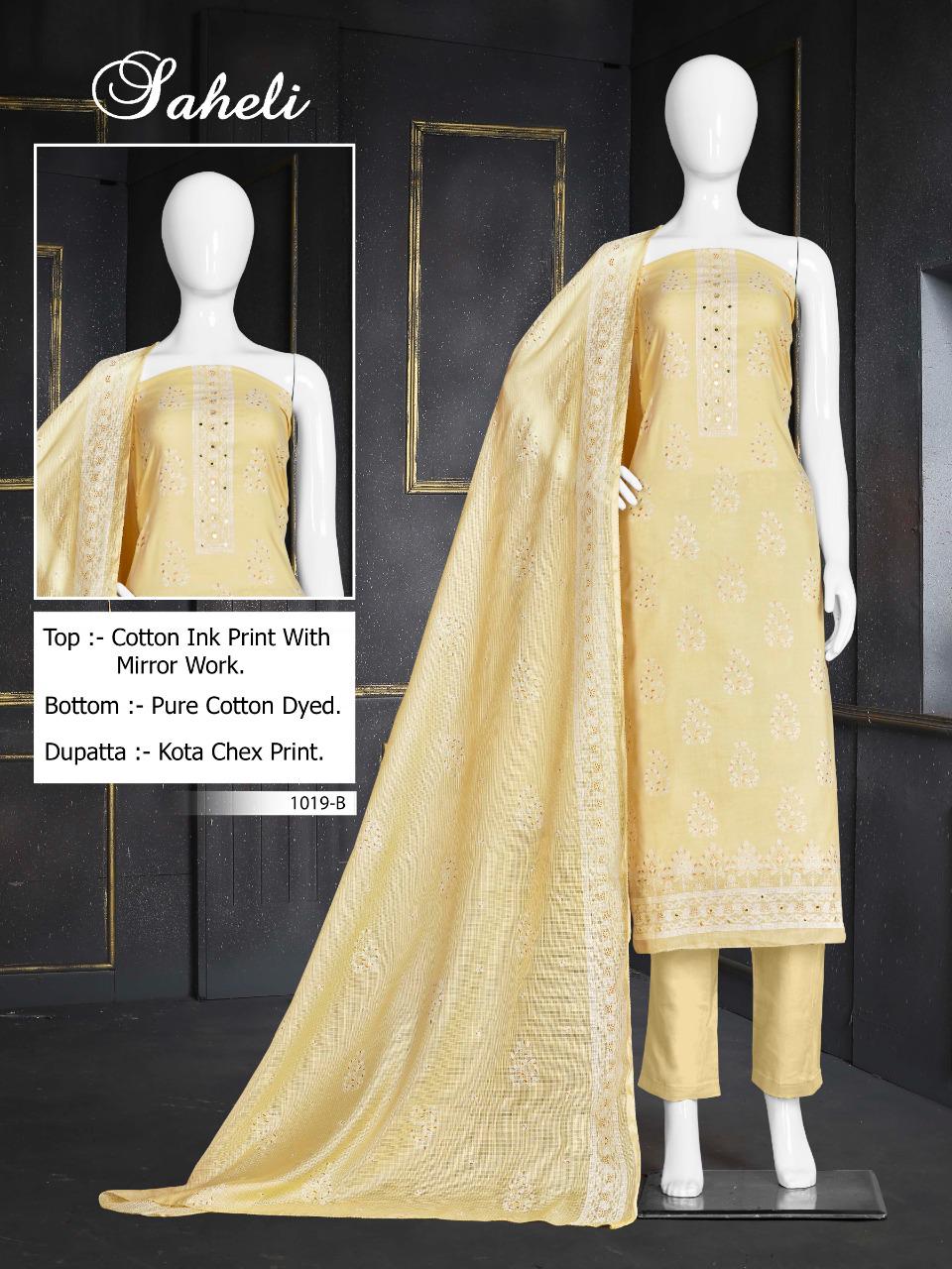 Bipson Prints Saheli 1019 Dress Material Catalog Lowest Price