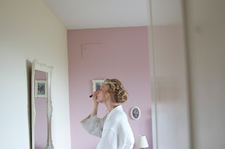 Bride getting ready