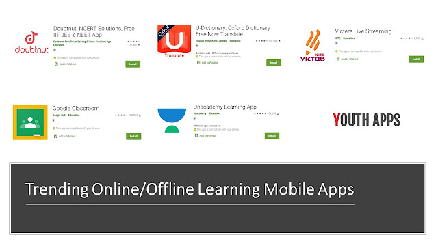 Trending Online/Offline Learning Mobile App in India