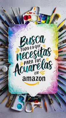 Todo lo que necesitas para tus acuarelas en Amazon