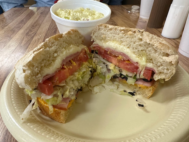 "The Schmaltz" classic sandwich at Schmaltz's Sandwich Shoppe, Waco, Texas