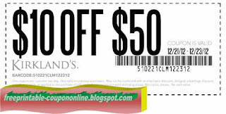 Free Printable Kirklands Coupons