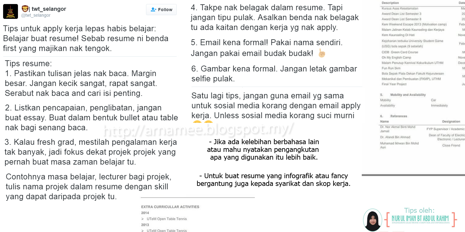 Contoh Resume Melalui Email - Gambar Con