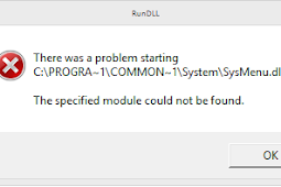 Cara mengatasi C:\PROGRA~1\COMMON~1\System\SysMenu.dll