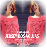  Jersey escote bote a dos agujas