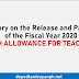 DepED releases advisory on the payment of Cash Allowance for Teachers for FY 2020