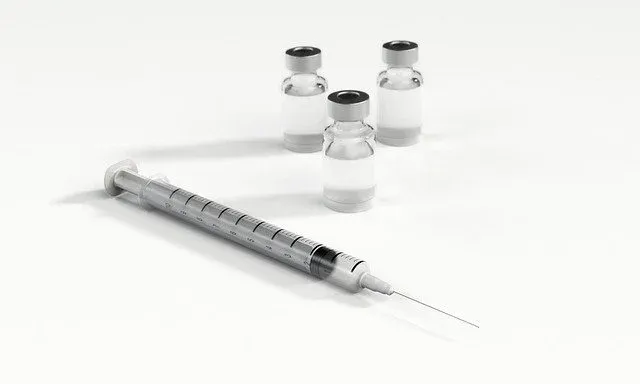 Syringe and vials