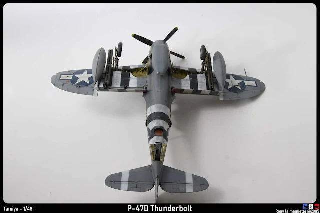 Maquette du P-47D Thunderbolt de Tamiya au 1/48.