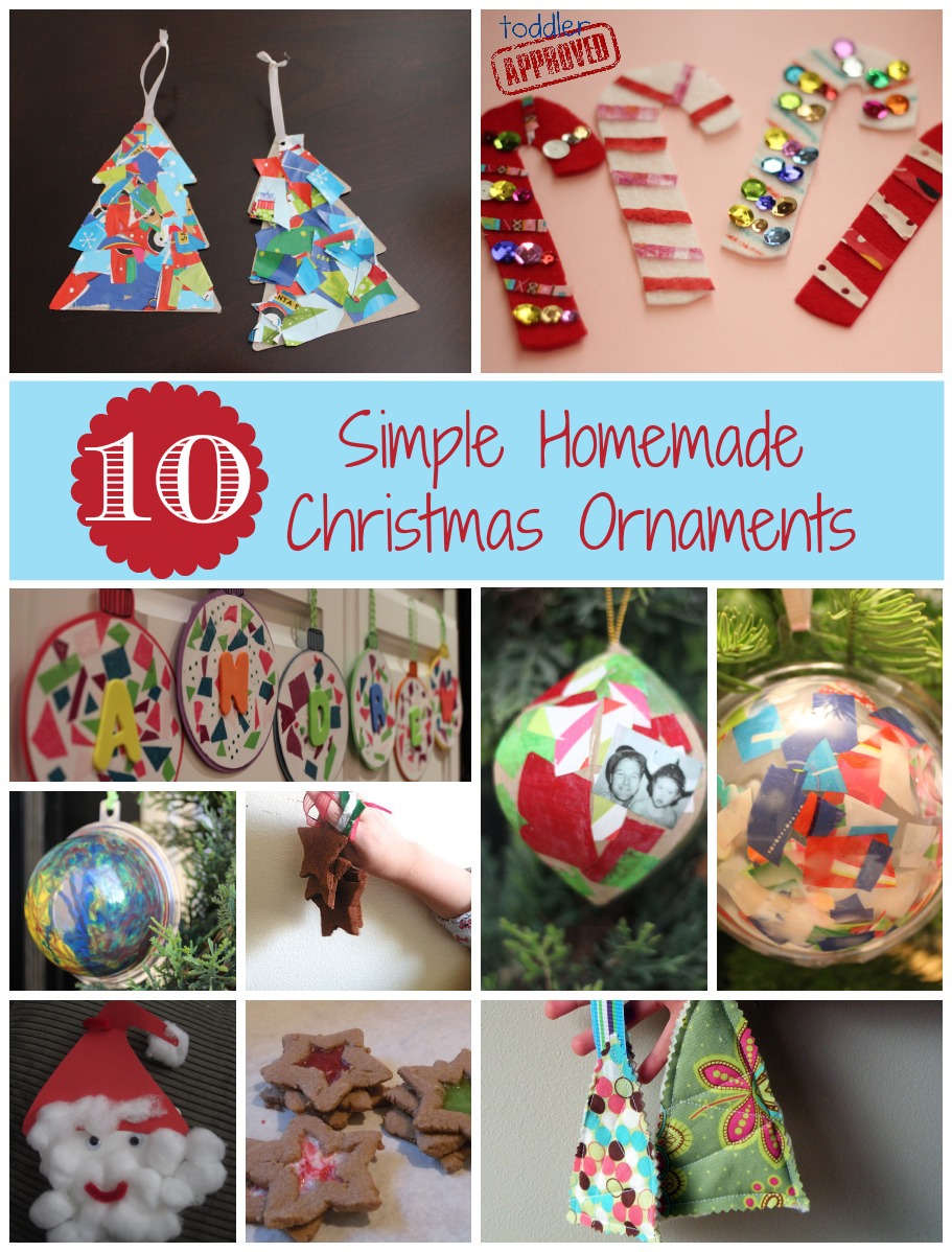 Toddler  Approved 10 Simple Homemade  Christmas  Ornaments 