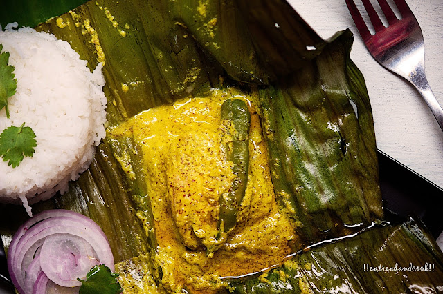 how to cook bengali Macher Paturi recipe / Bengali style Steamed Fish in Banana Leaf recipe / ilish macher sorshe paturi recipe / bhetki macher sorshe paturi recipe and preparation with step by step pictures