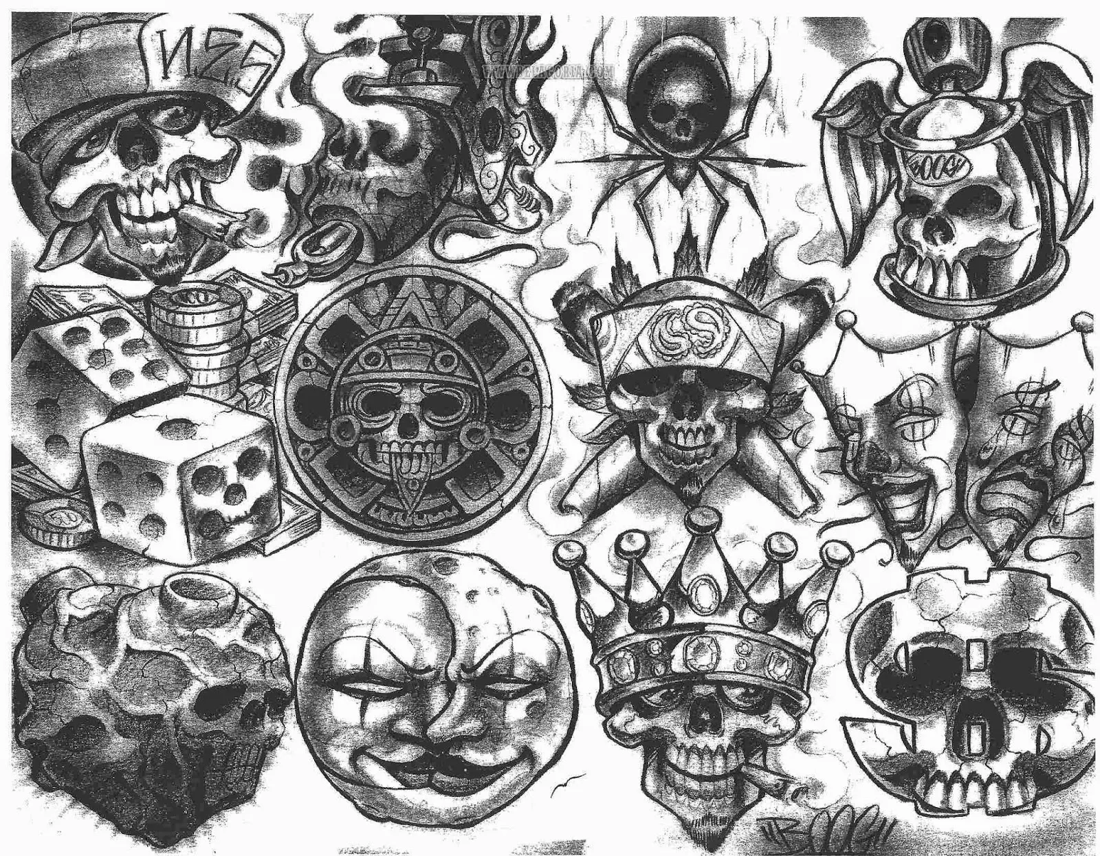 plantillas de tatuajes aztecas