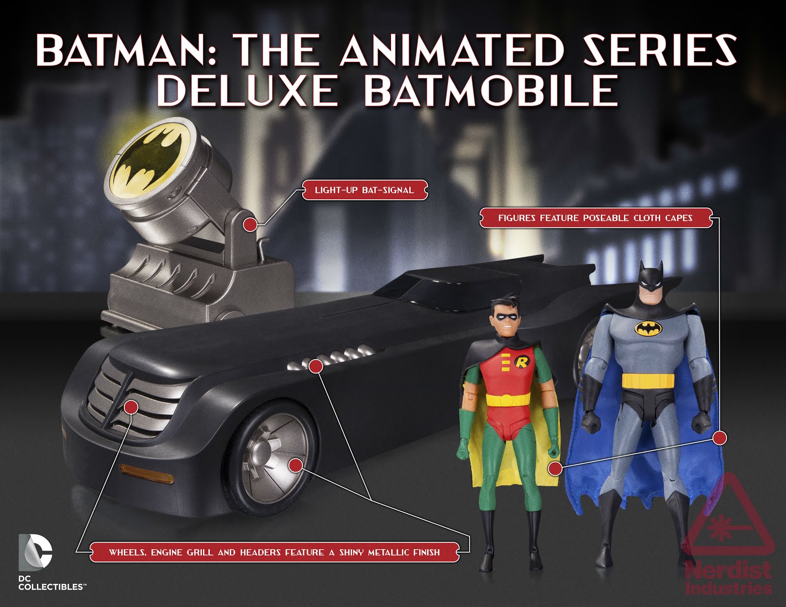 DC Collectibles To Release New Batman: The Animated Series Batmobile Deluxe Box Set