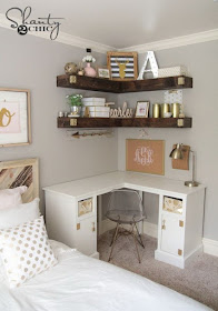 Minimalist teen bedroom design for girls