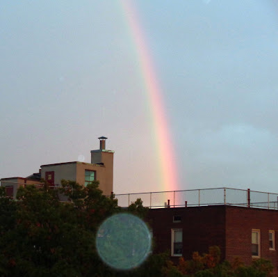 orb and rainbow