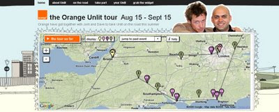 Orange Unlit Tour Map