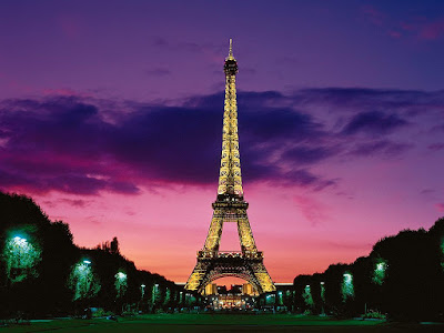 paris france at night eiffel tower. in Night at france Paris