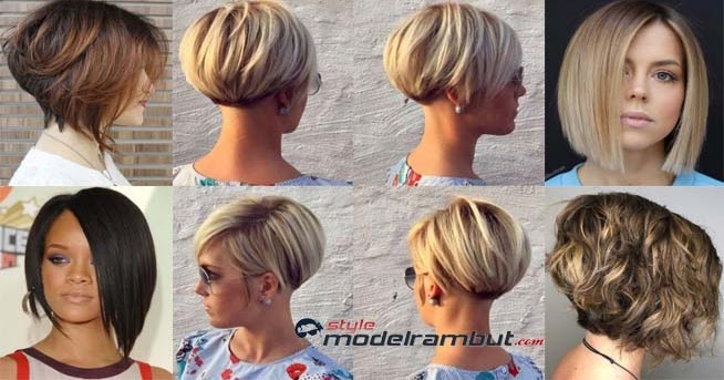 Model Rambut Bob Nungging Pendek Sebahu Terbaru 2019 