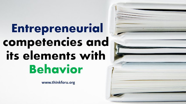 Cover Image of [ Entrepreneurial competencies ] and its elements with Behavior