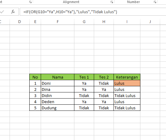 Fungsi IF,IF AND, dan IF OR di Excel  APERSEA