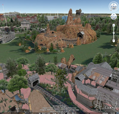 Disneyland Paris en 3D avec Google Earth