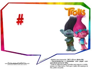 Trolls Dialogue Globes that you can use for Toppers or for you Photo Booth.