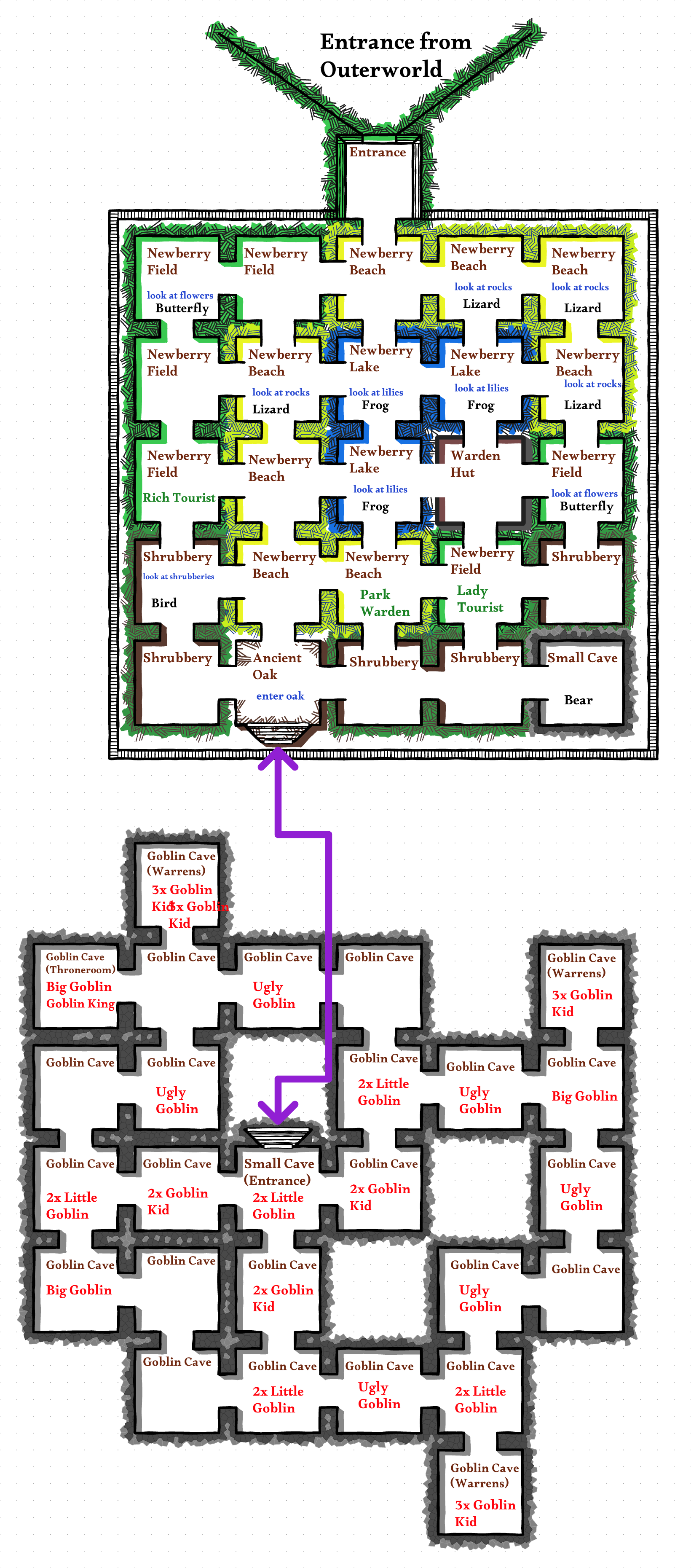 Map of Newberry Park