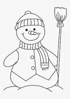 Dibujos de Muñecos de Nieve para Colorear, parte 4