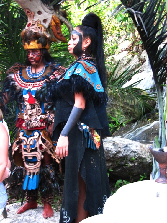 costumaţie maya, parc xcaret, mexic