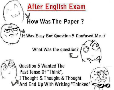 Has this ever happened to you in any of your English exams?