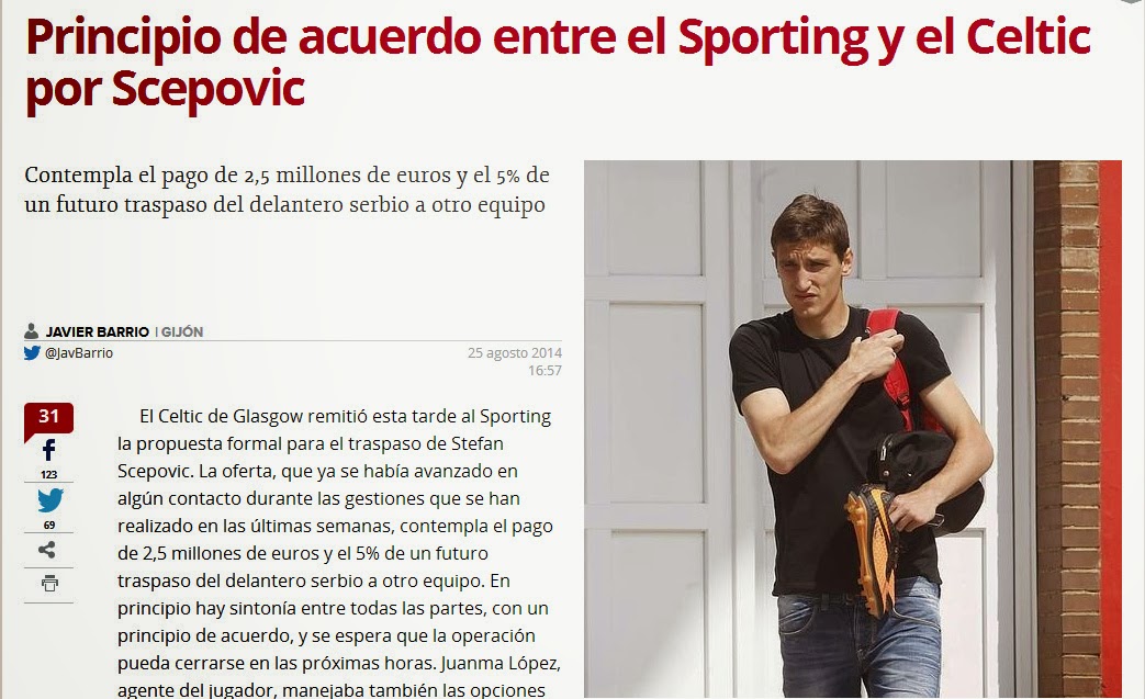  Traspaso Scepovic - El Comercio