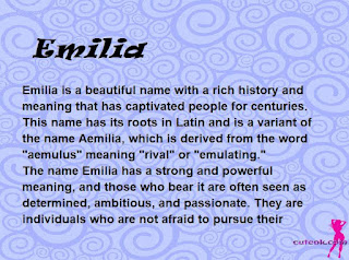 meaning of the name "Emilia"