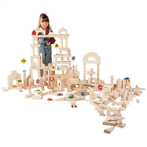 Guidecraft 390-Piece Hardwood Unit Block Set