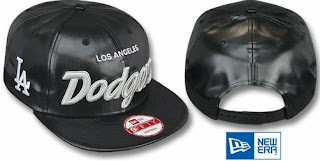 Los Angeles Dodgers Faux Leather Snapback