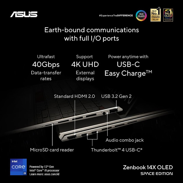 Keunggulan ASUS Zenbook 14x OLED Space Edition