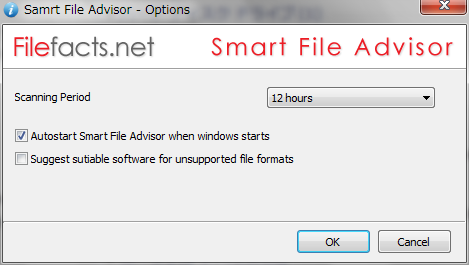Smart File Advisor - Options