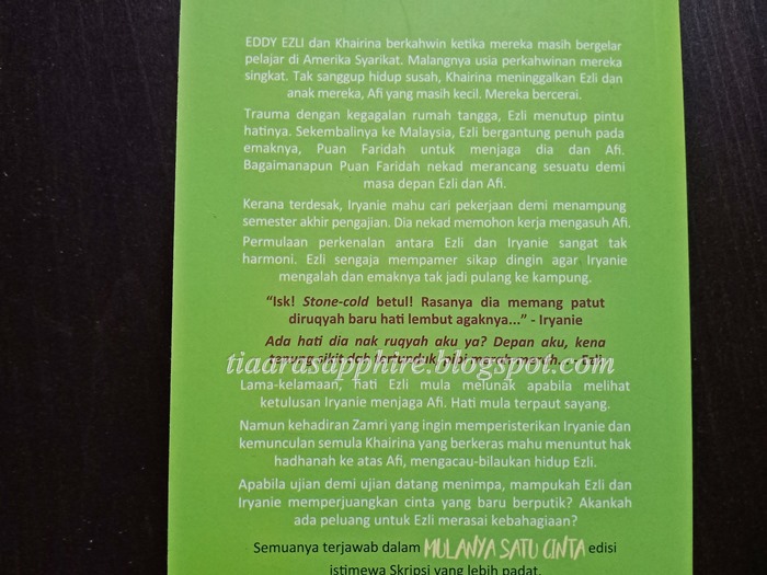 Review Novel | Mulanya Satu Cinta oleh Rose Harissa