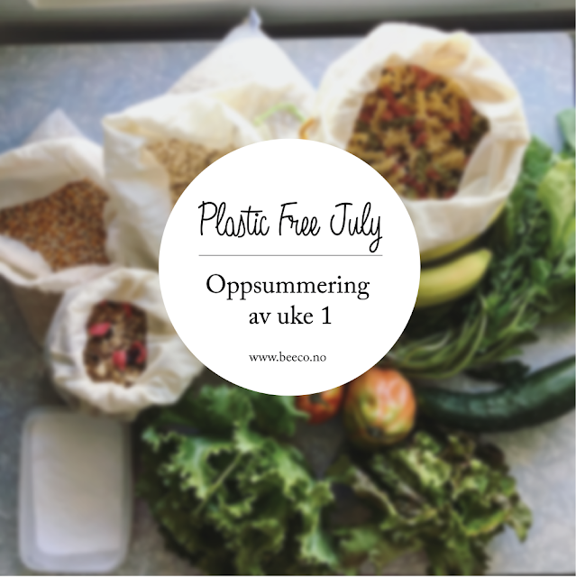 Oppsummering av uke 1 i Plastic Free July Challenge