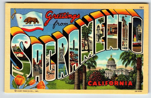 Vintage Sacramento Postcard