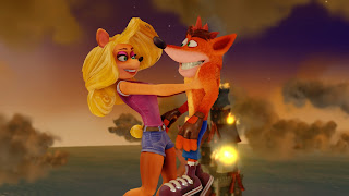 Crash Bandicoot N. Sane Trilogy - Tawna and Crash hugging