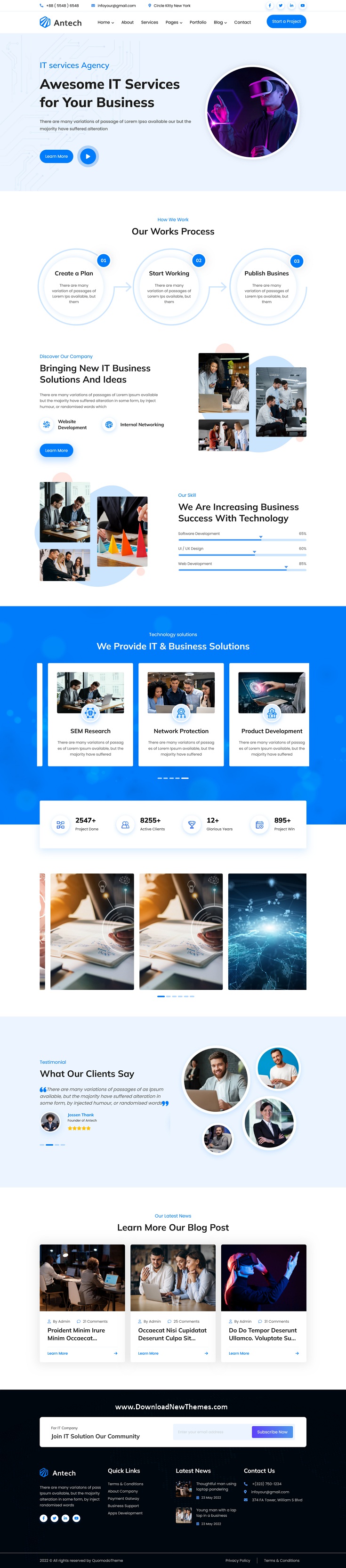Antech – IT Service & IT Solutions React Template Review