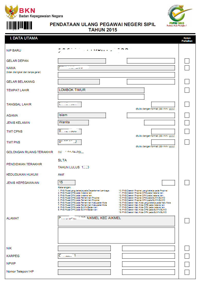 E-PUPNS, Cara Registrasi, Kelengkapan Berkas dan Formulir 