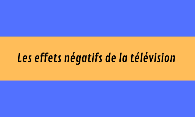 Les effets négatifs de la télévision