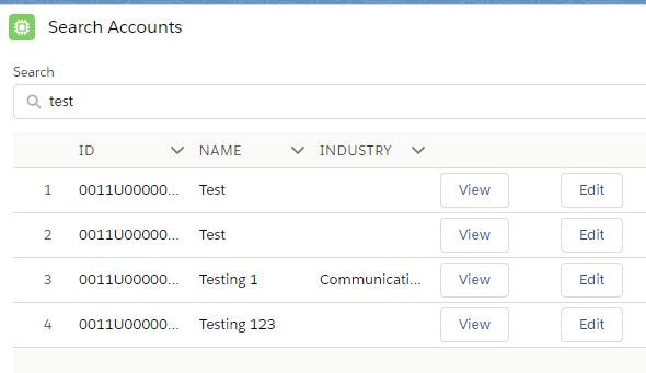 Infallible Techie Lightning Datatable With Buttons In Lightning Web Component In Salesforce